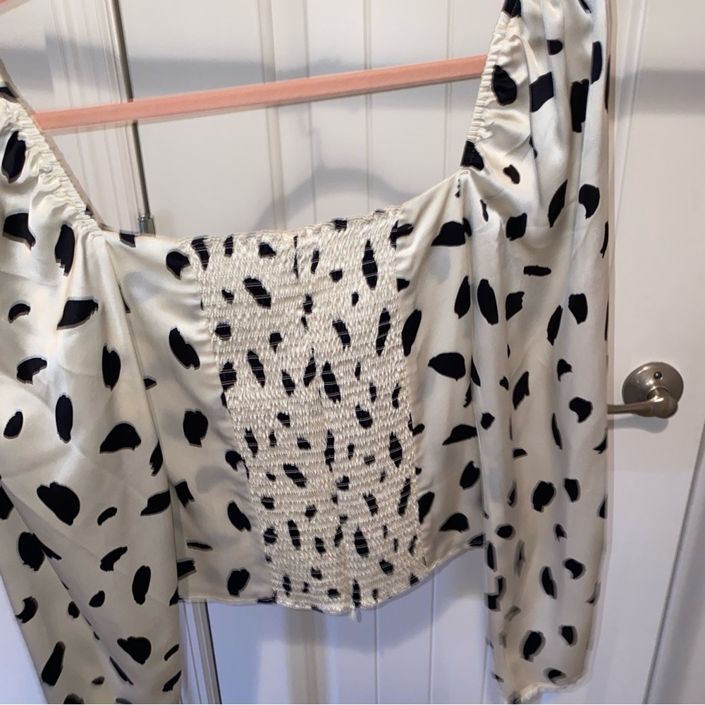 Reformation Reign Ink Spot Blouse View 5